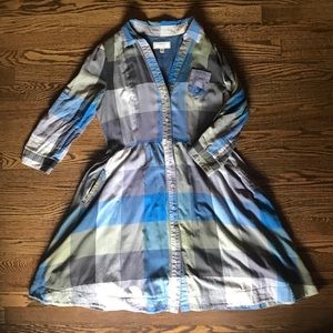 Anthropologie Moulinette Soeurs Plaid Shirtdress